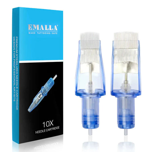 Emalla Eliot Tattoo Cartridges Needles Big Grouping Curved Magnum Diameter Long Taper 5.5mm  10PCS/Box