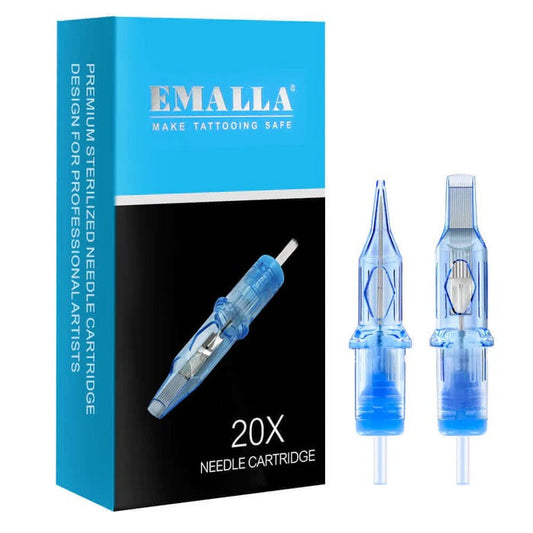 Emalla Eliot Tattoo Cartridges Needles Curved Magnum Diameter 0.35mm/Long Taper 5mm  20PCS/Box