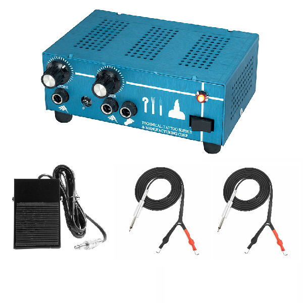 Mom's Dual Power Supply with Two Clip Cords and One Foot Switch