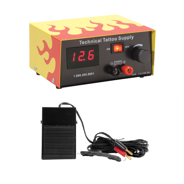 Mom's Fire Power Supply with Combo Foot Switch and Clip Cord